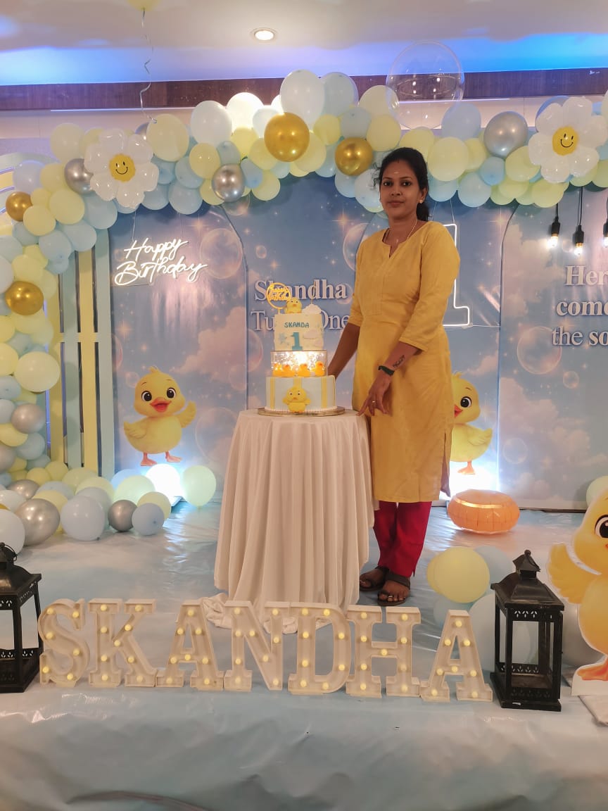 Elegant custom cake by Sri Bakes